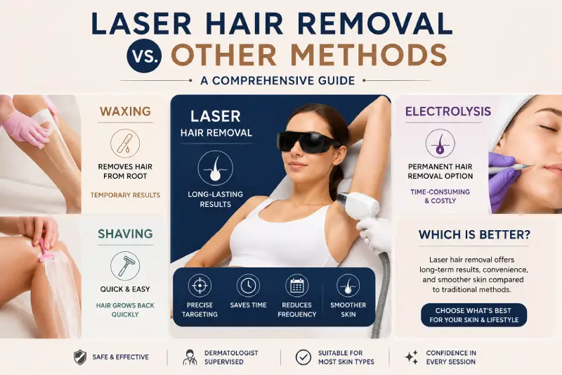 Laser hair removal vs traditional methods