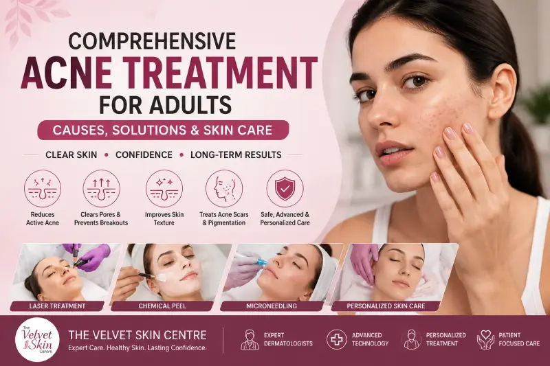 Comprehensive acne treatment at Velvet Skin
