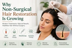 Non-surgical hair restoration treatments