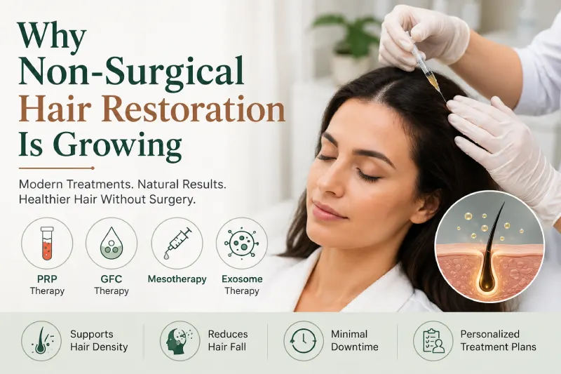 Non-surgical hair restoration treatments
