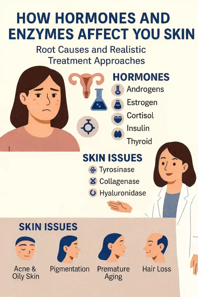 How Hormones and Enzymes Affect Your Skin