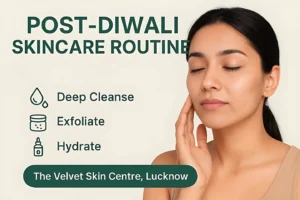 post diwali skin care routine - dermatologist lucknow
