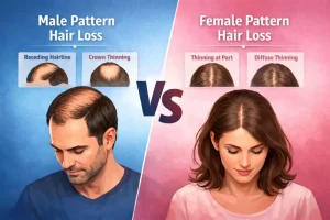 Hair loss comparison_ male vs female