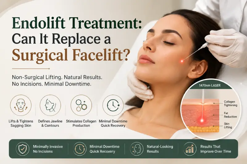 Endolift treatment non-surgical facelift option.