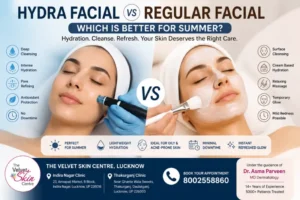Hydra Facial Vs Regular Facial for pigmentation _ dermatologist Lucknow