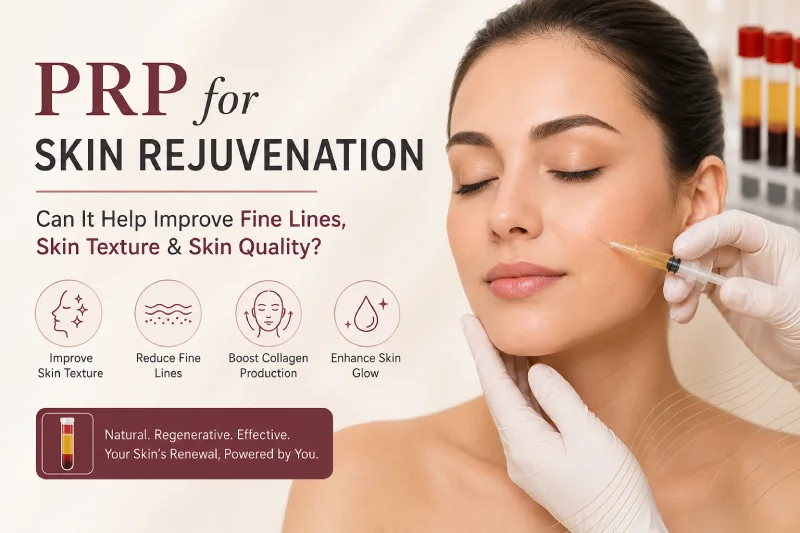 PRP for skin rejuvenation treatment
