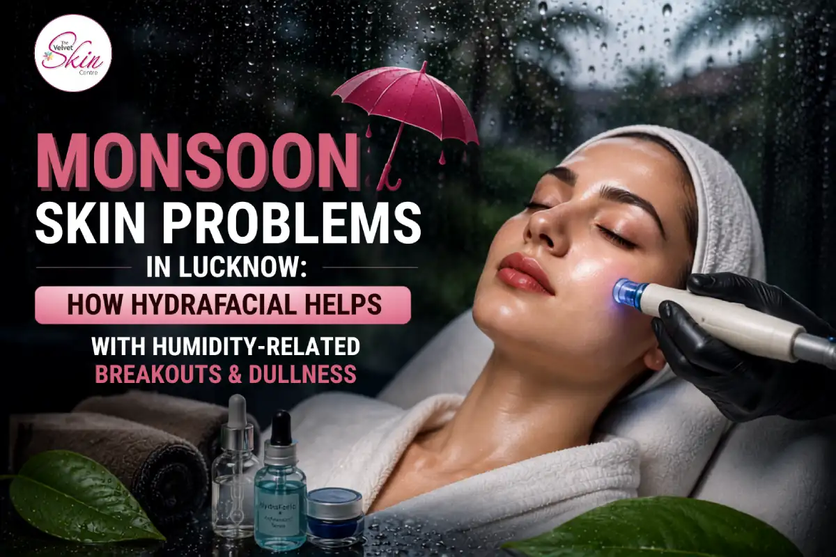 Monsoon Skin Problems in Lucknow: How HydraFacial Helps With Humidity-Related Breakouts & Dullness
