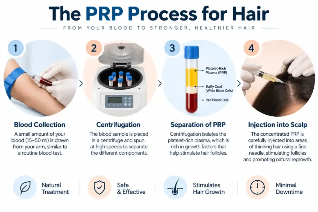 The Four-Step PRP Hair Treatment Process